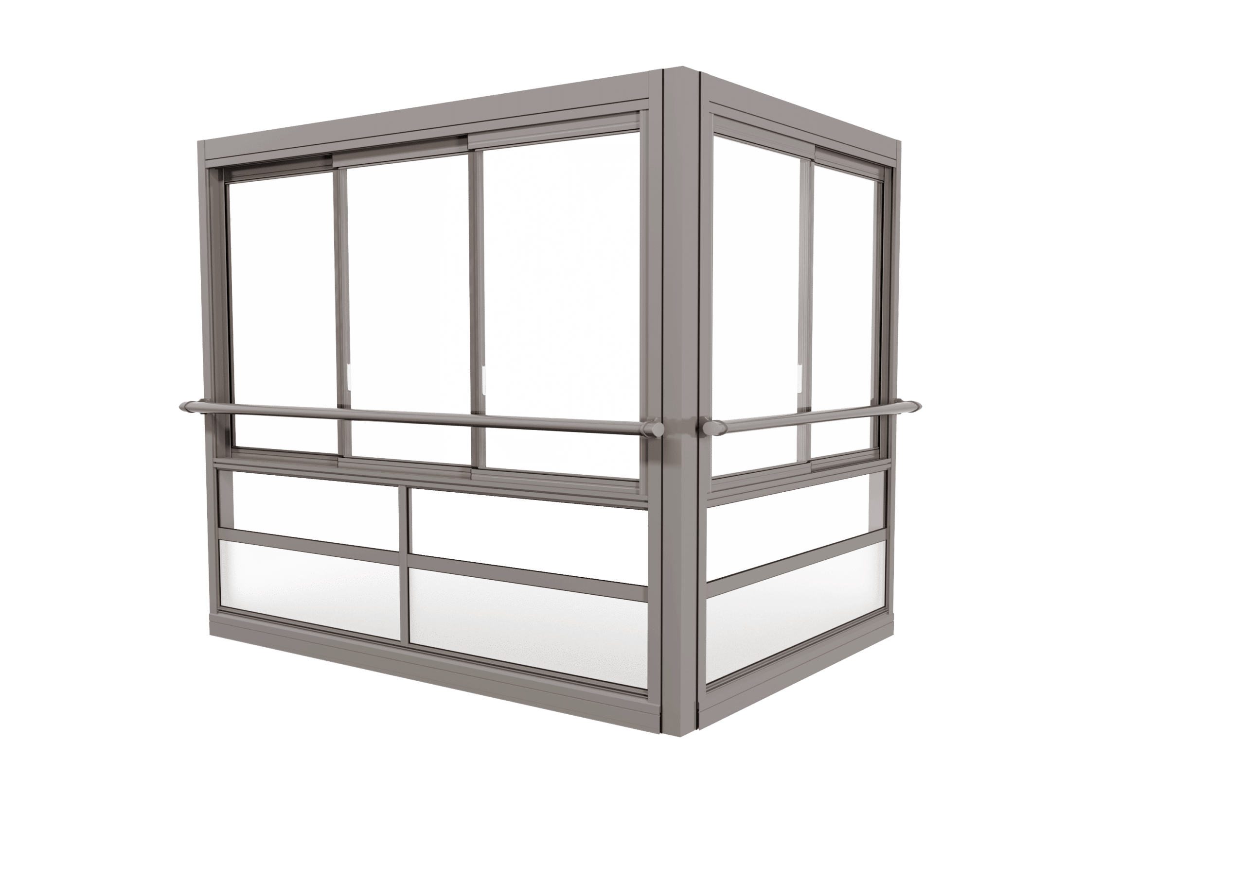 <span>TwinView™ Air </span>Verglasungssystem mit großen gerahmten Fenstern